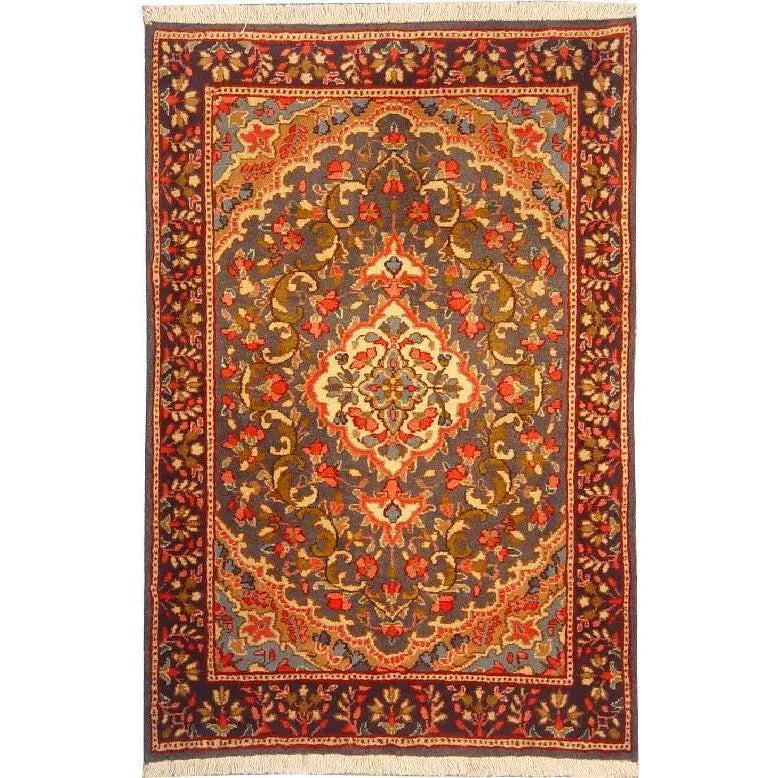One Of The Kind Persian Kerman Rug 4'9" x 3'2"